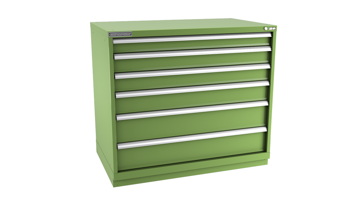 6-Drawer Modular Cabinet EW0601 | 47"W x 41-3/4"H x 28-1/2"D vista green