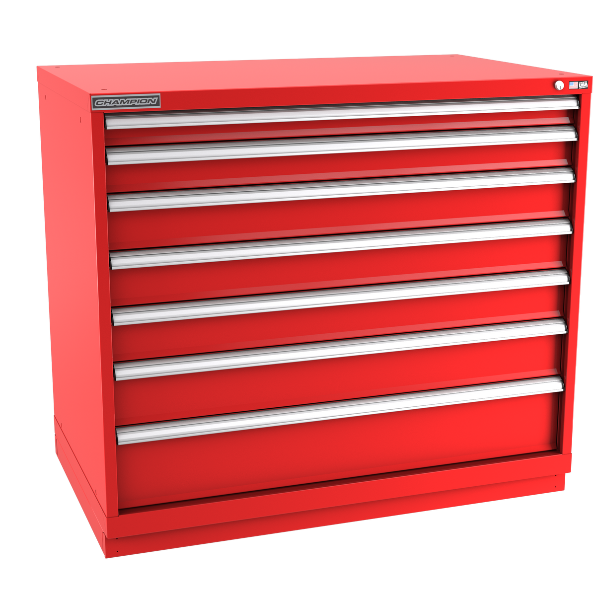 7-Drawer Modular Cabinet EW0701 | 47"W x 41-3/4"H x 28-1/2"D red