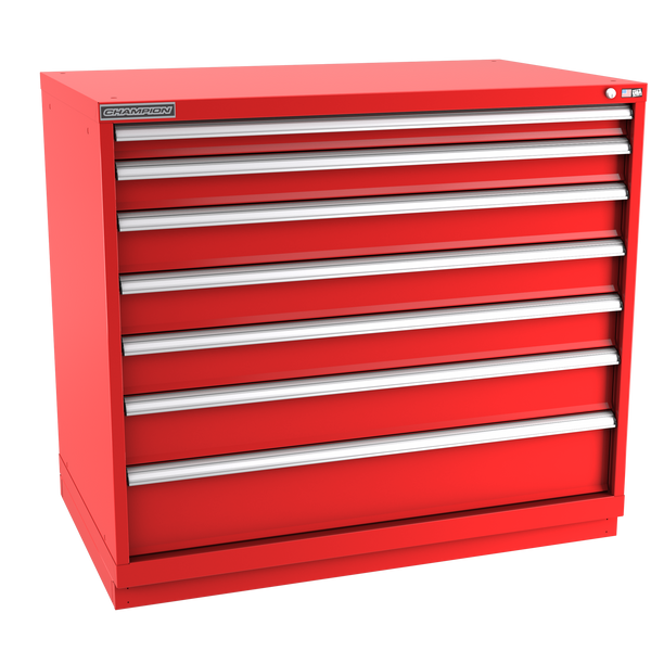 7-Drawer Modular Cabinet EW0701 | 47"W x 41-3/4"H x 28-1/2"D red