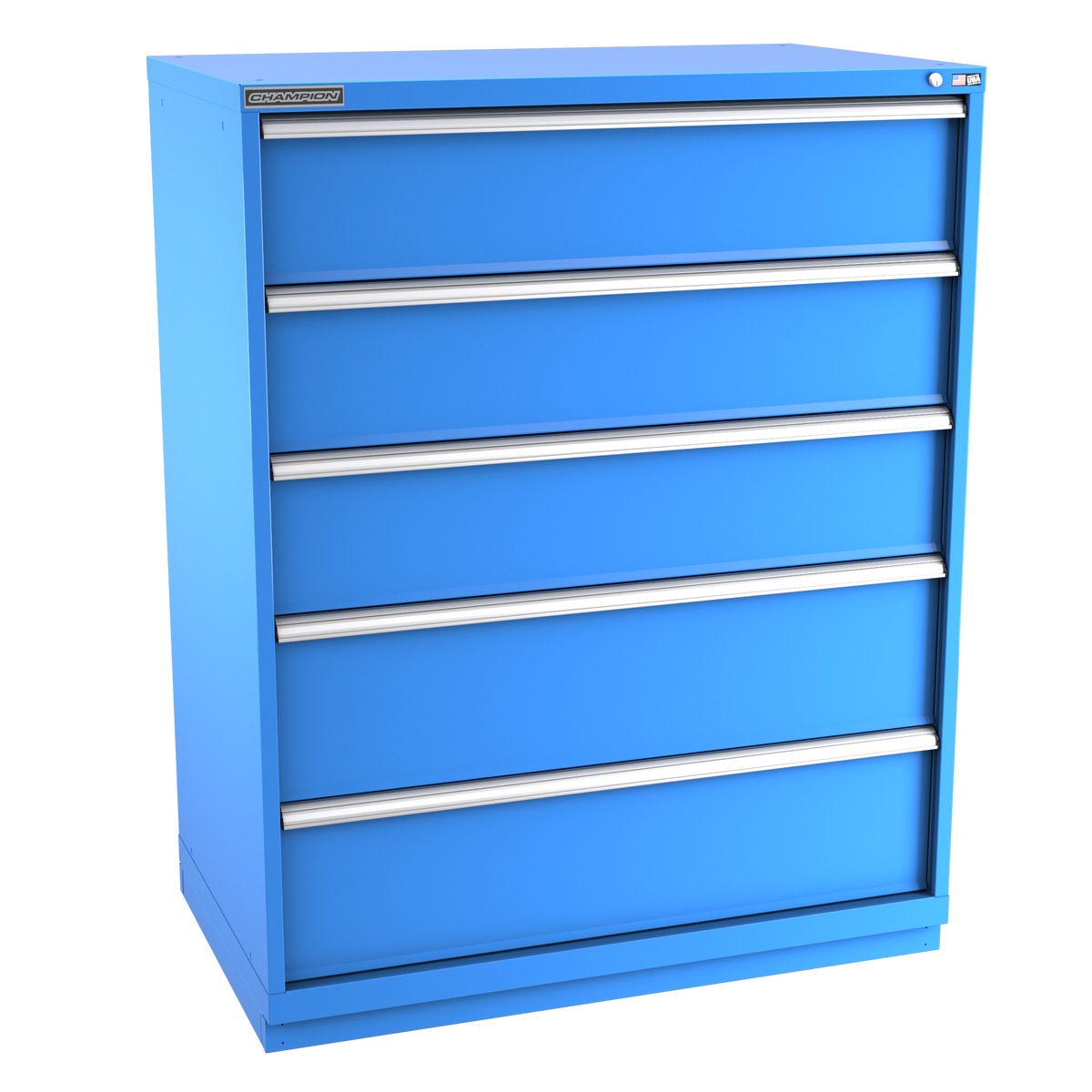 5-Drawer Modular Cabinet EW0501 | 47"W x 59-1/2"H x 28-1/2"D bright blue