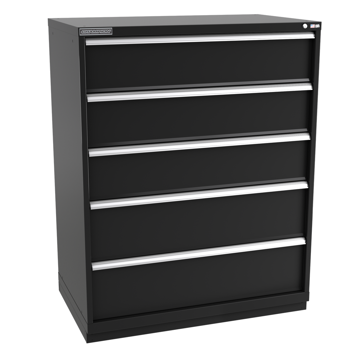 5-Drawer Modular Cabinet EW0501 | 47"W x 59-1/2"H x 28-1/2"D black