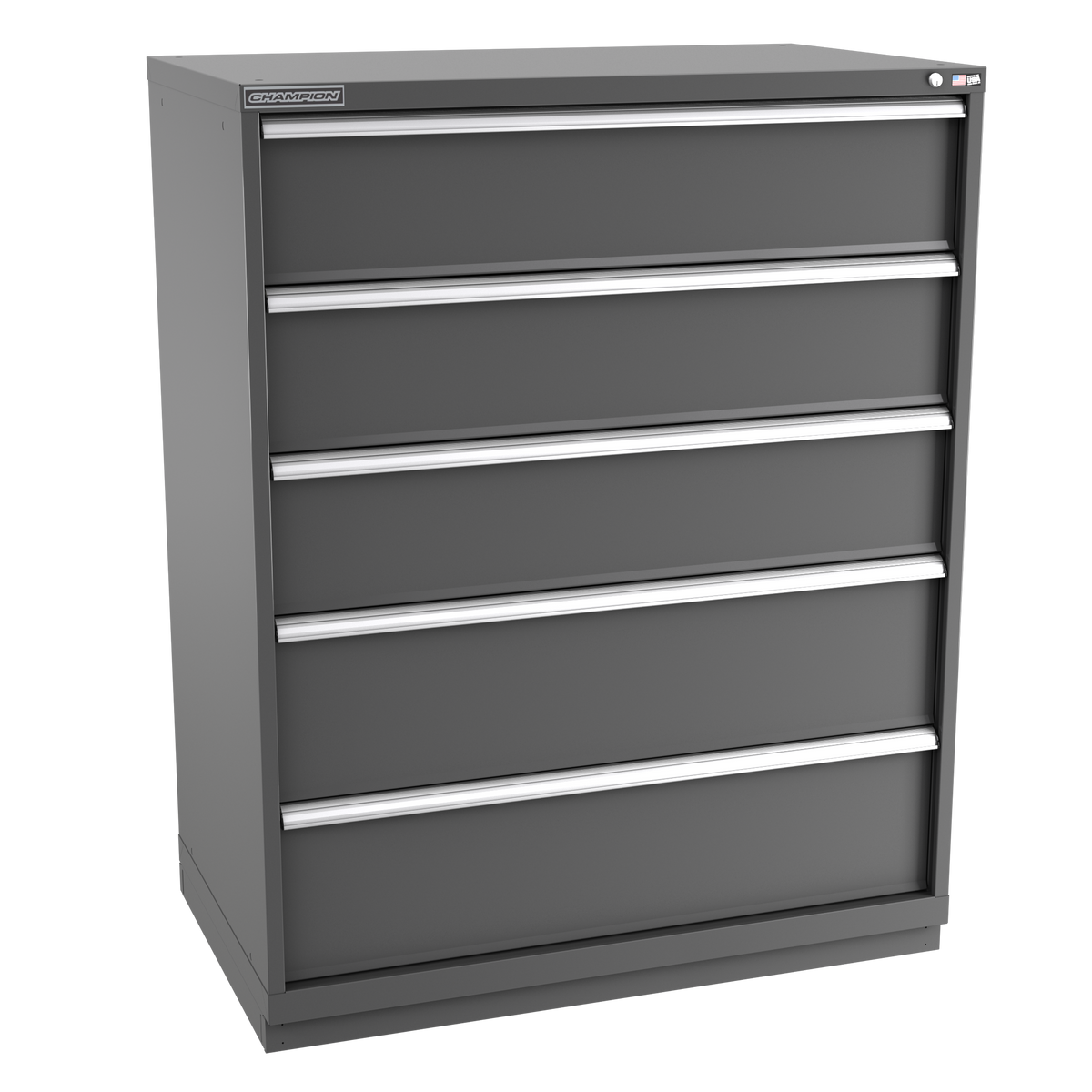 5-Drawer Modular Cabinet EW0501 | 47"W x 59-1/2"H x 28-1/2"D dark grey