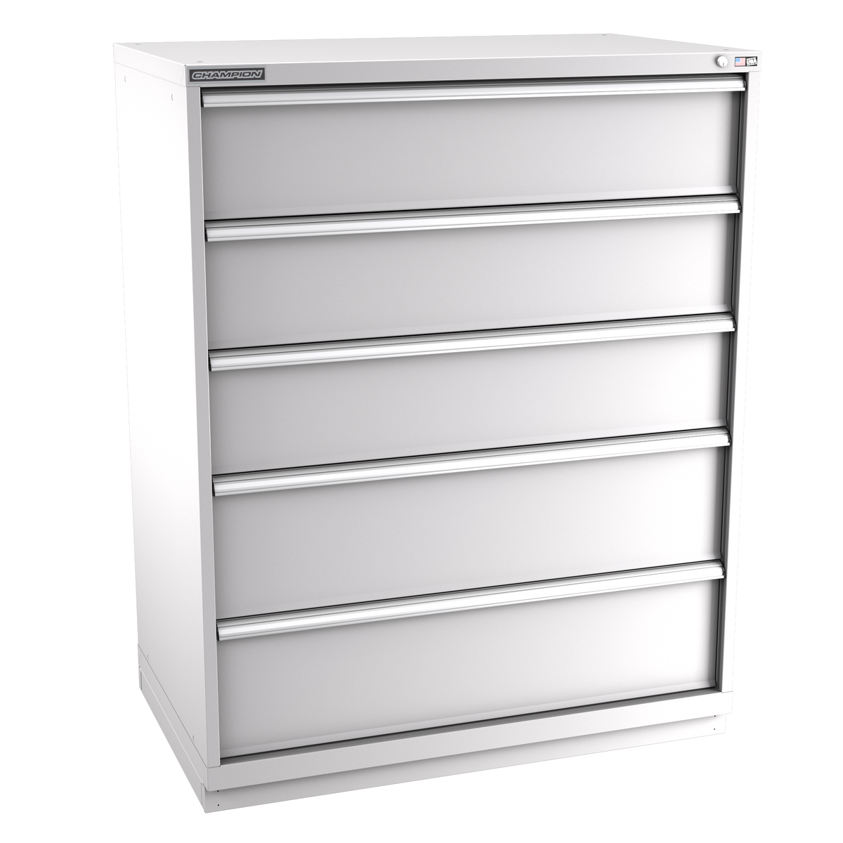 5-Drawer Modular Cabinet EW0501 | 47"W x 59-1/2"H x 28-1/2"D light grey