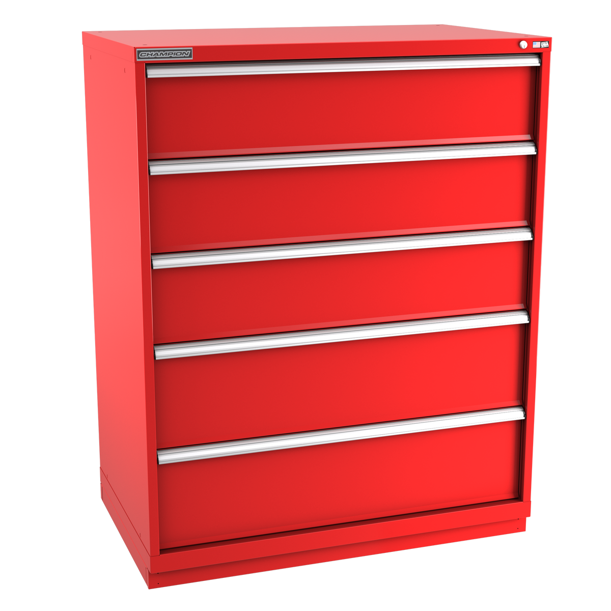 5-Drawer Modular Cabinet EW0501 | 47"W x 59-1/2"H x 28-1/2"D red