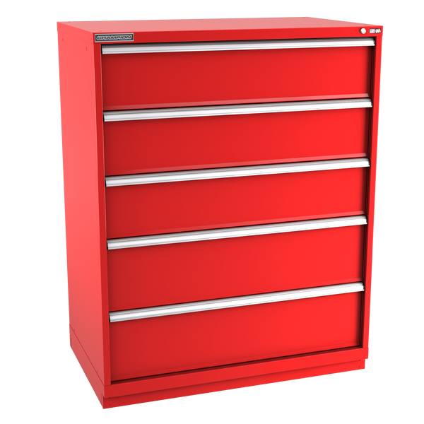 5-Drawer Modular Cabinet EW0501 | 47"W x 59-1/2"H x 28-1/2"D red