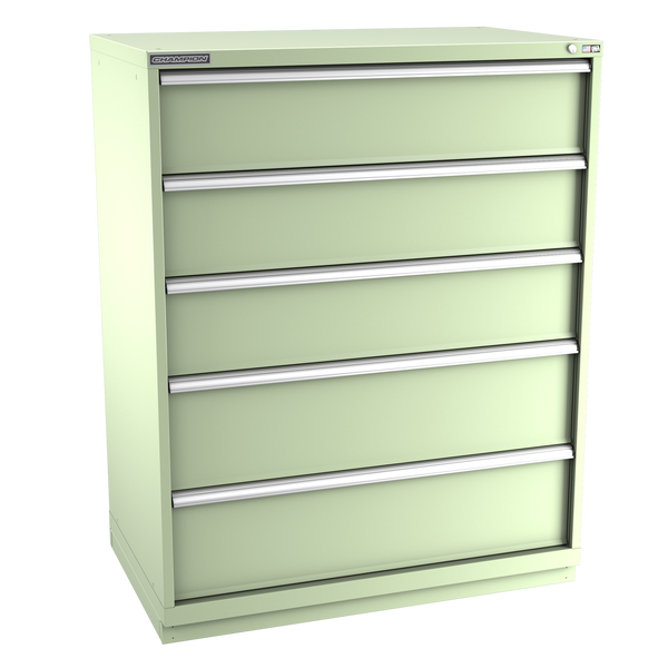 5-Drawer Modular Cabinet EW0501 | 47"W x 59-1/2"H x 28-1/2"D seafoam green