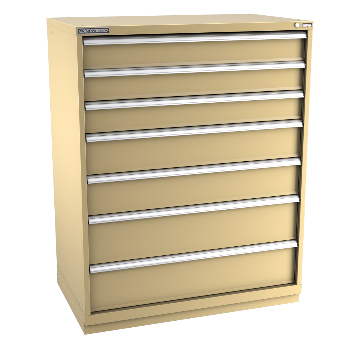 7-Drawer Modular Cabinet EW0701 | 47"W x 59-1/2"H x 28-1/2"D beige