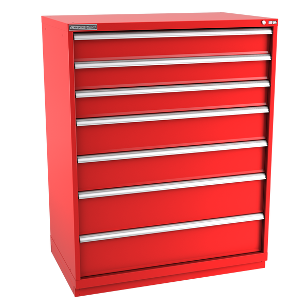 7-Drawer Modular Cabinet EW0701 | 47"W x 59-1/2"H x 28-1/2"D red