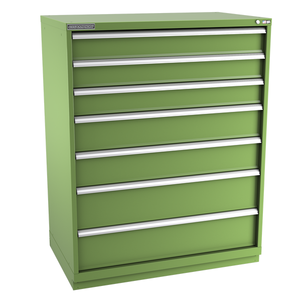 7-Drawer Modular Cabinet EW0701 | 47"W x 59-1/2"H x 28-1/2"D vista green