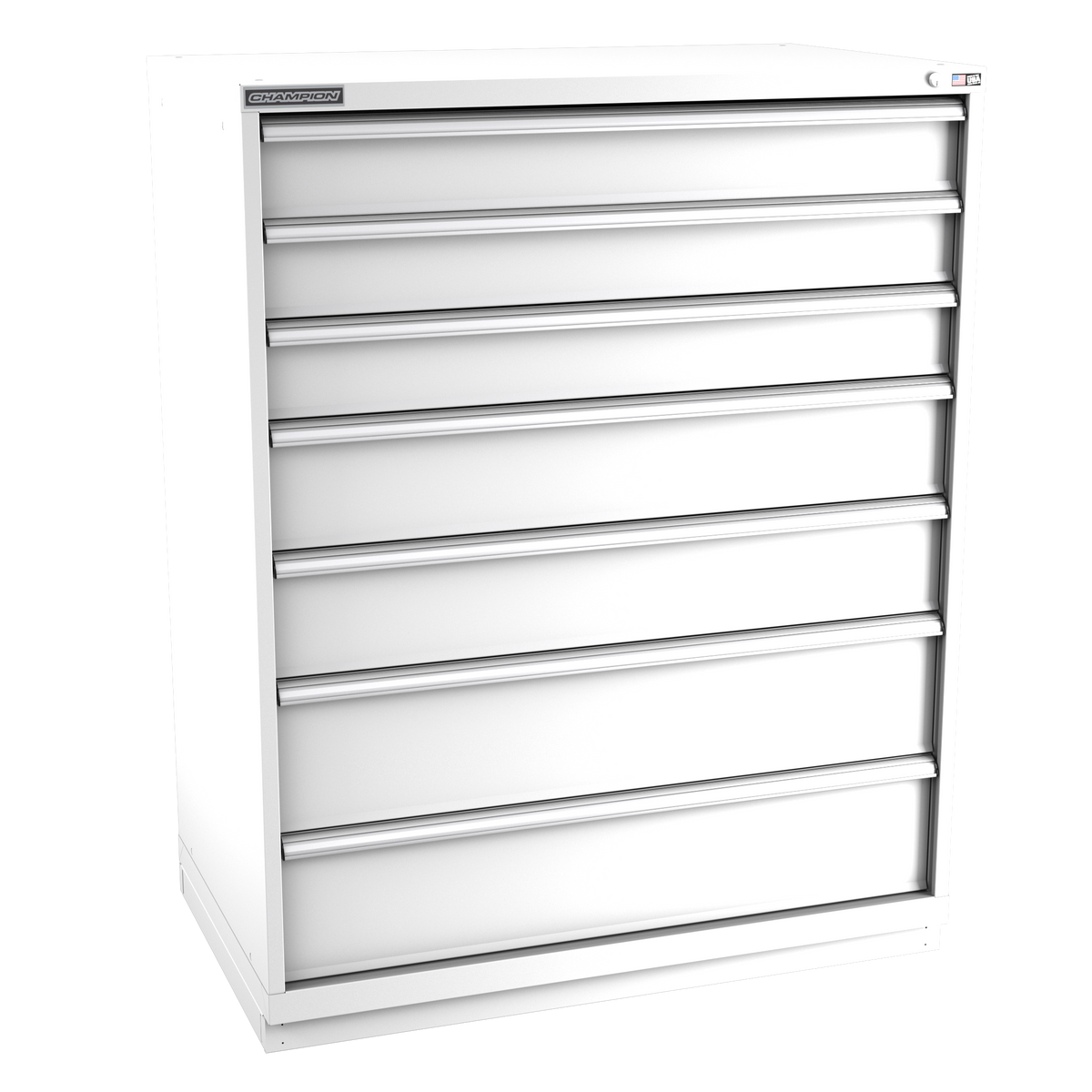 7-Drawer Modular Cabinet EW0701 | 47"W x 59-1/2"H x 28-1/2"D white