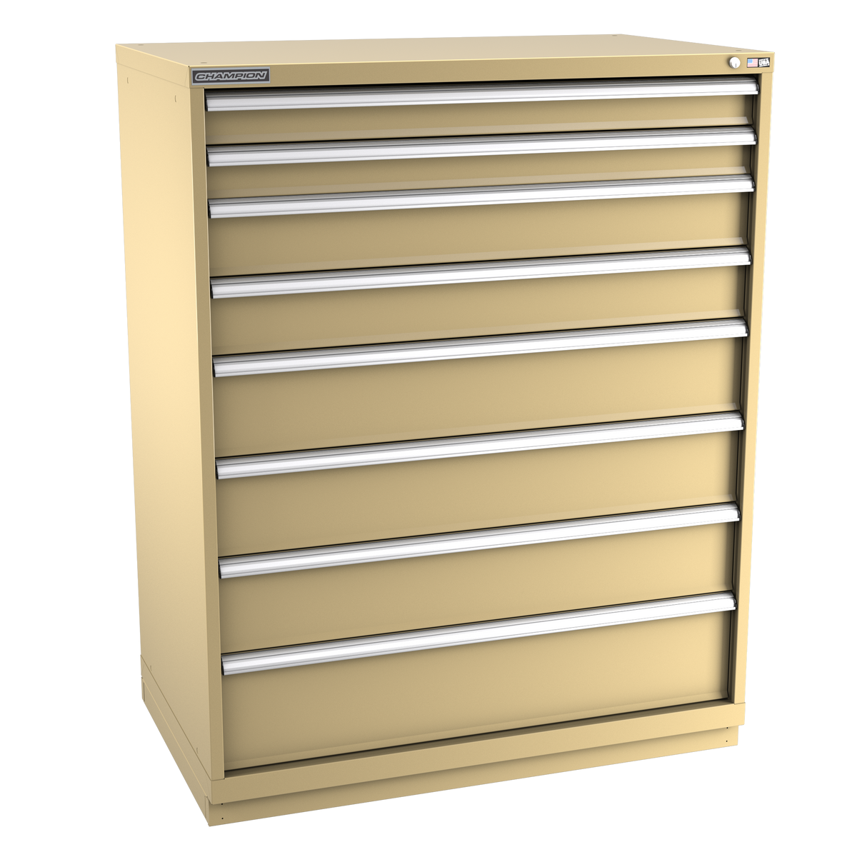 8-Drawer Modular Cabinet EW0801 | 47"W x 59-1/2"H x 28-1/2"D beige