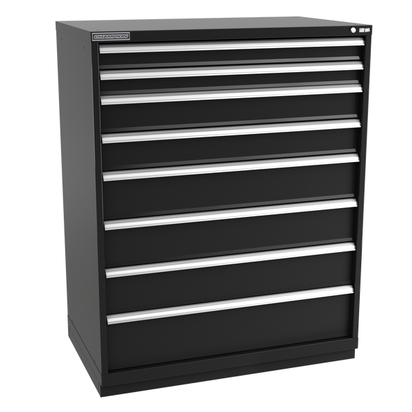 8-Drawer Modular Cabinet EW0801 | 47"W x 59-1/2"H x 28-1/2"D black