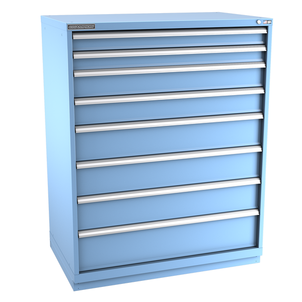 8-Drawer Modular Cabinet EW0801 | 47"W x 59-1/2"H x 28-1/2"D light blue