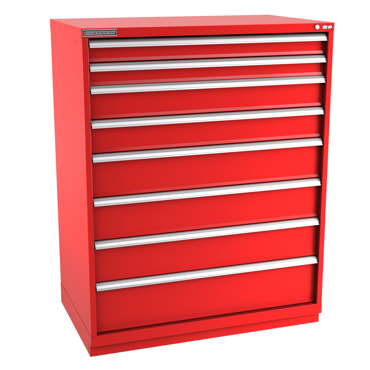 8-Drawer Modular Cabinet EW0801 | 47"W x 59-1/2"H x 28-1/2"D red