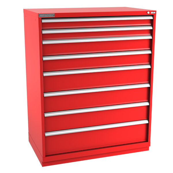 8-Drawer Modular Cabinet EW0801 | 47"W x 59-1/2"H x 28-1/2"D red