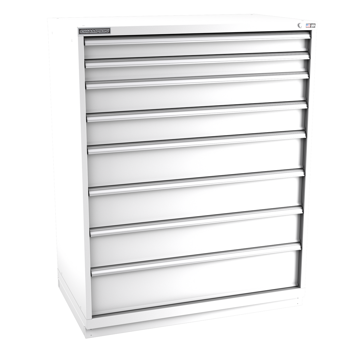 8-Drawer Modular Cabinet EW0801 | 47"W x 59-1/2"H x 28-1/2"D white