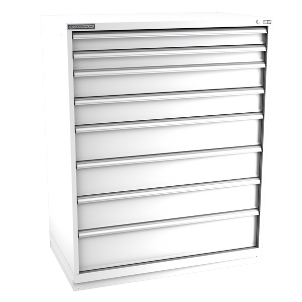 8-Drawer Modular Cabinet EW0801 | 47"W x 59-1/2"H x 28-1/2"D white