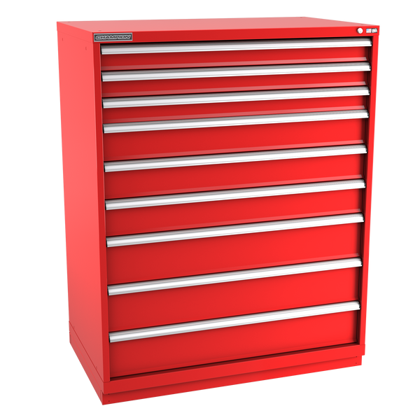 9-Drawer Modular Cabinet EW0901 | 47"W x 59-1/2"H x 28-1/2"D red