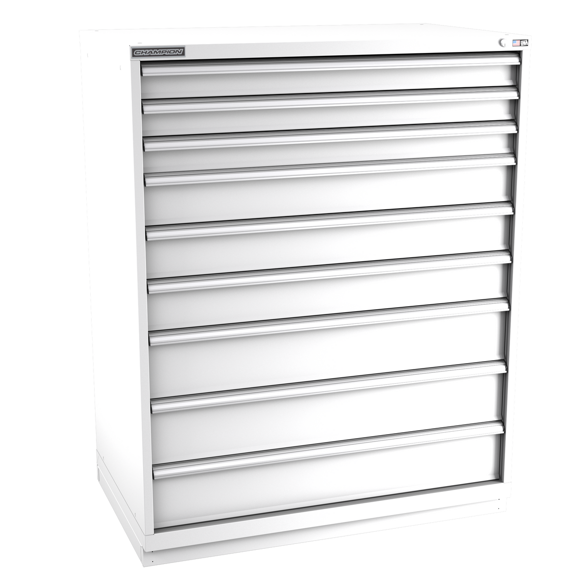 9-Drawer Modular Cabinet EW0901 | 47"W x 59-1/2"H x 28-1/2"D white