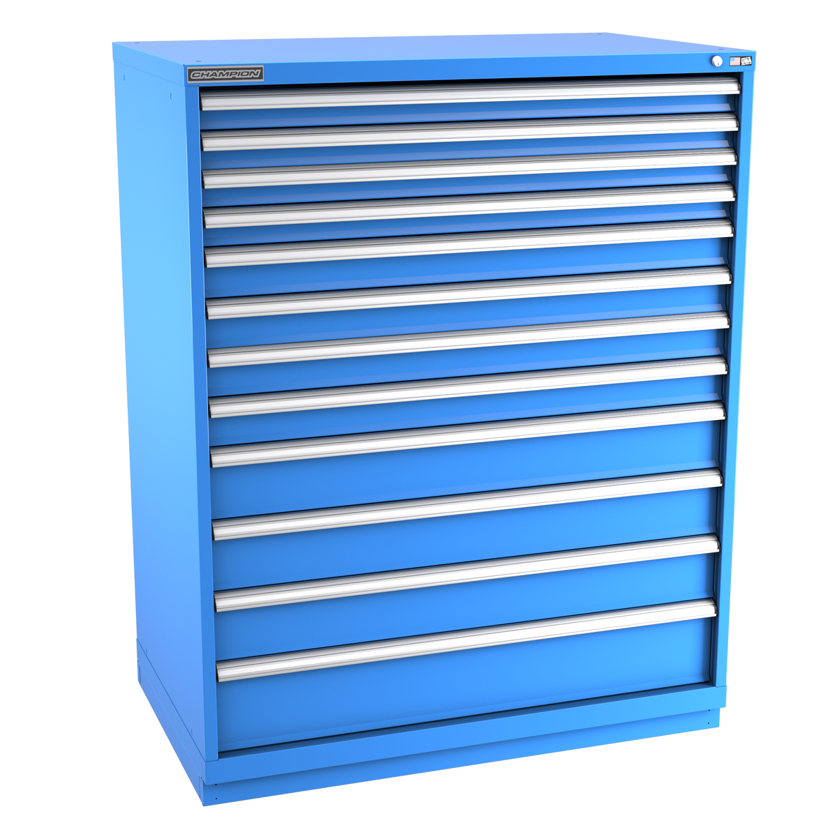 12-Drawer Modular Cabinet EW1201 | 47"W x 59-1/2"H x 28-1/2"D bright blue