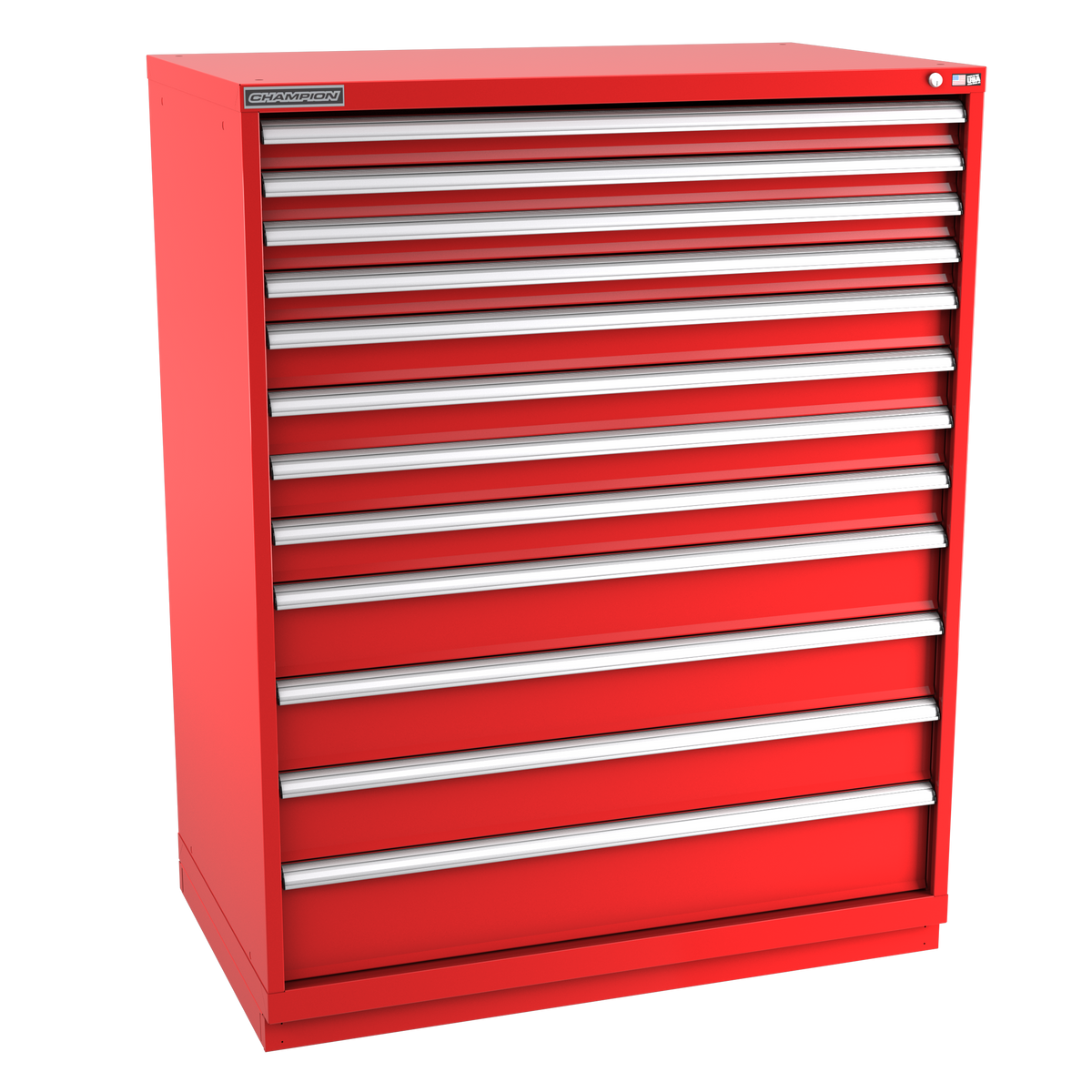 12-Drawer Modular Cabinet EW1201 | 47"W x 59-1/2"H x 28-1/2"D red