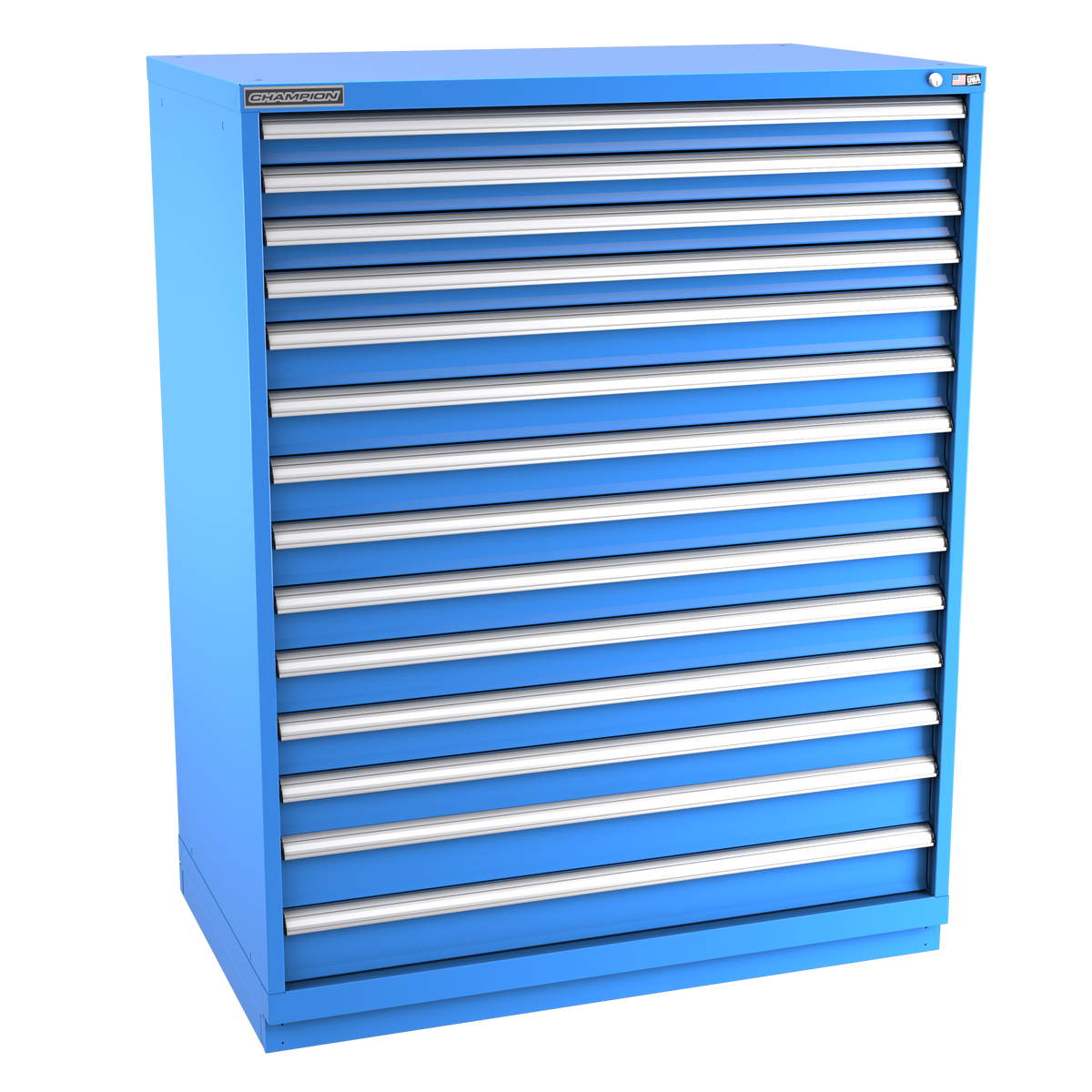 14-Drawer Modular Cabinet EW1401 | 47"W x 59-1/2"H x 28-1/2"D bright blue