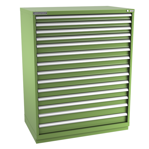 14-Drawer Modular Cabinet EW1401 | 47"W x 59-1/2"H x 28-1/2"D vista green