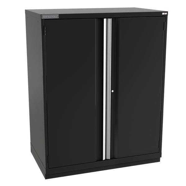 2-Door Modular Cabinet EW2700 | 47"W x 59-1/2"H x 28-1/2"D black