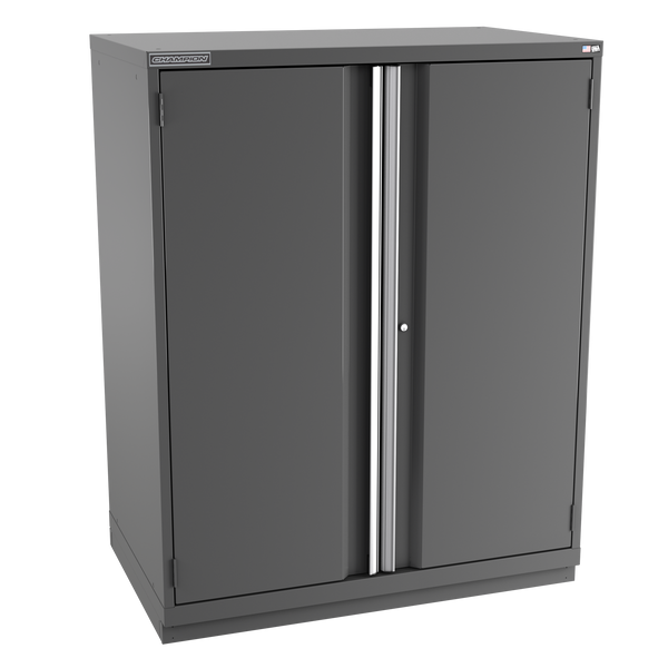 2-Door Modular Cabinet EW2700 | 47"W x 59-1/2"H x 28-1/2"D dark grey