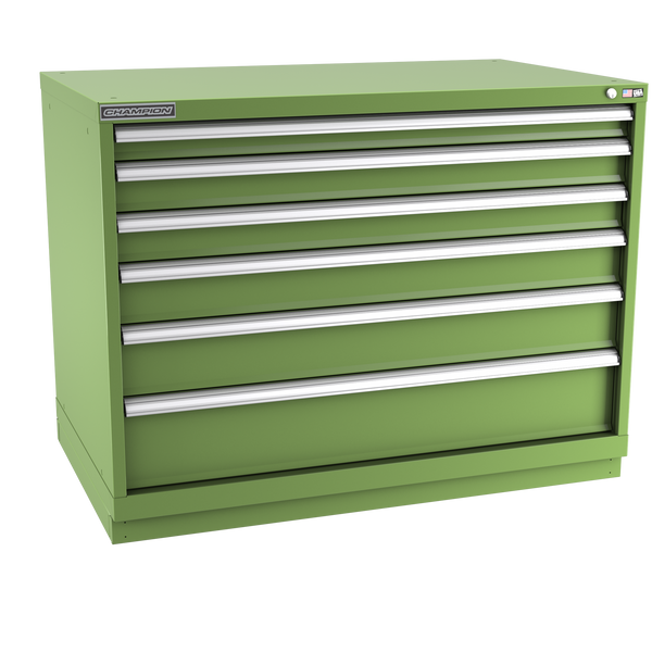 6-Drawer Modular Cabinet EWS0602 | 47"W x 35-7/8"H x 28-1/2"D vista green