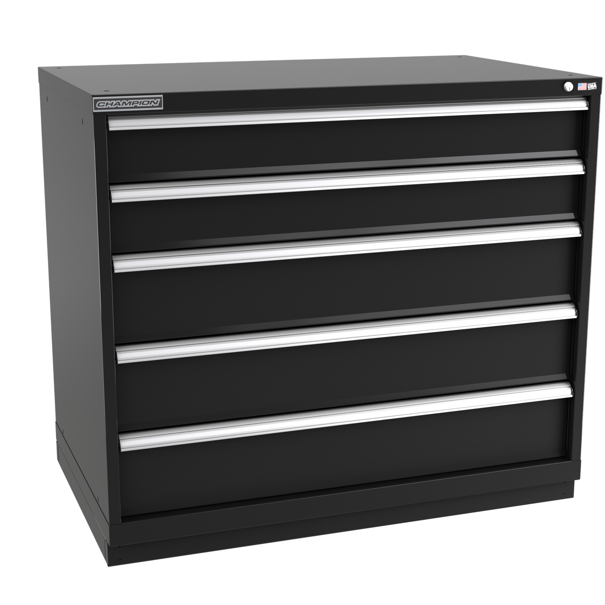 5-Drawer Modular Cabinet EWS0501 | 47"W x 41-3/4"H x 28-1/2"D black