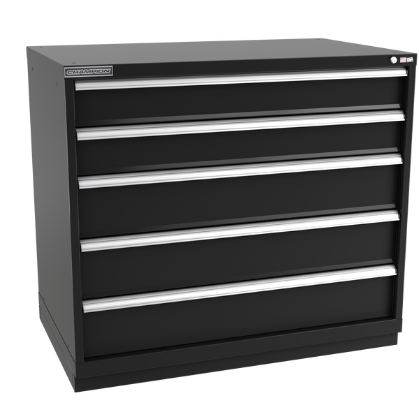 5-Drawer Modular Cabinet EWS0501 | 47"W x 41-3/4"H x 28-1/2"D black