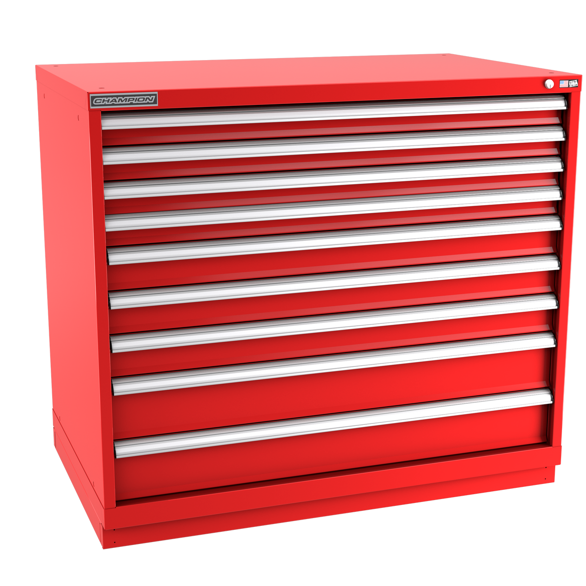 9-Drawer Modular Cabinet EWS0902 | 47"W x 41-3/4"H x 28-1/2"D red