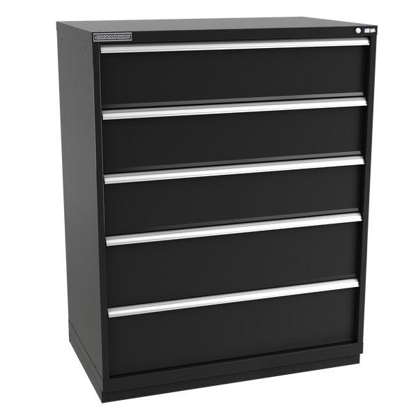 5-Drawer Modular Cabinet EWS0501 | 47"W x 59-1/2"H x 28-1/2"D black