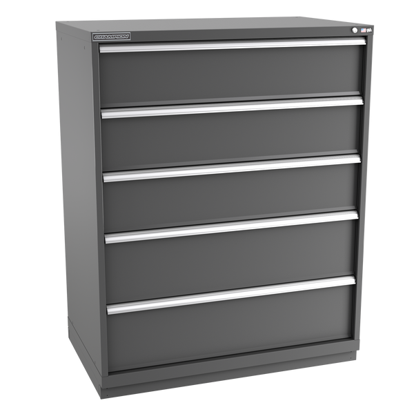 5-Drawer Modular Cabinet EWS0501 | 47"W x 59-1/2"H x 28-1/2"D dark grey