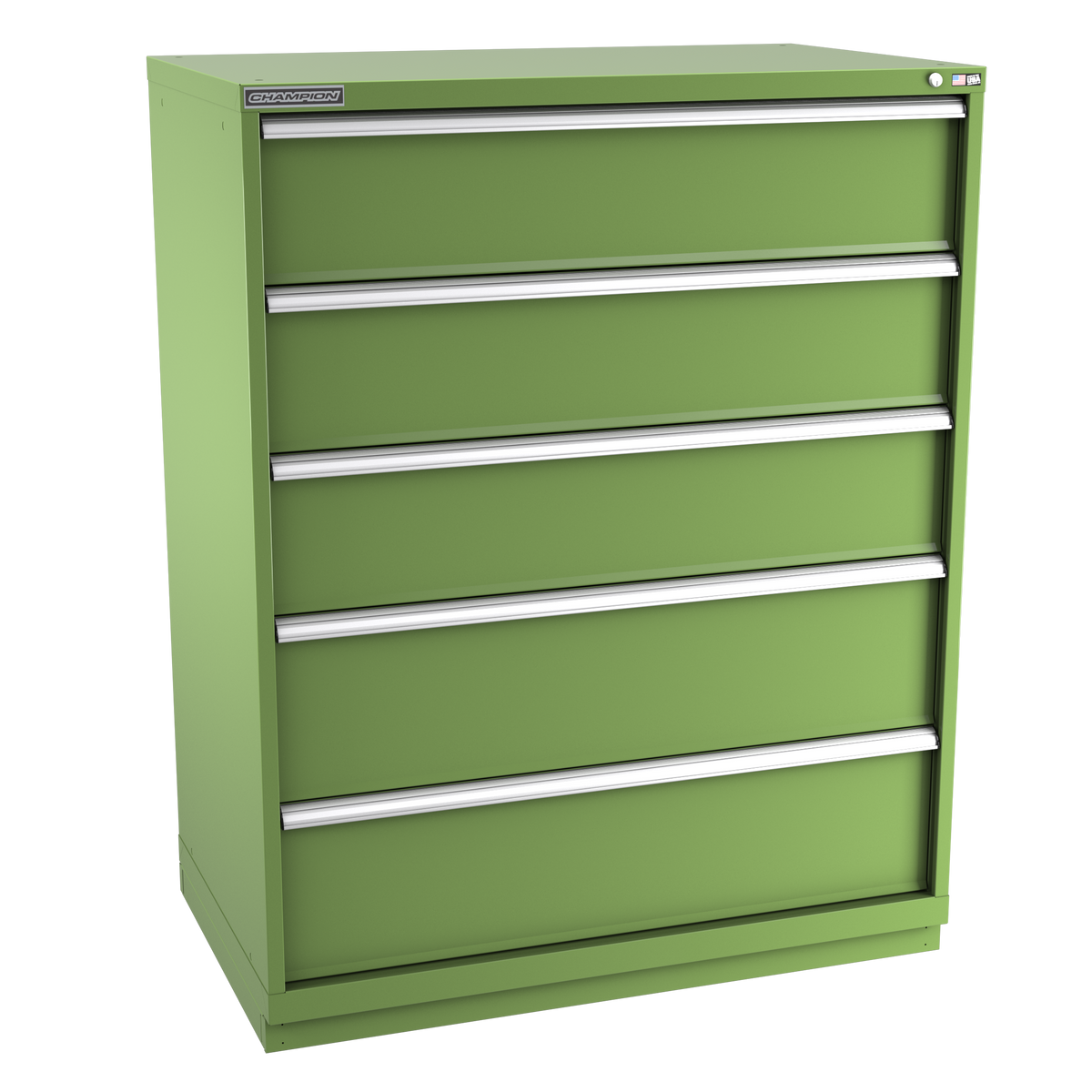 5-Drawer Modular Cabinet EWS0501 | 47"W x 59-1/2"H x 28-1/2"D vista green