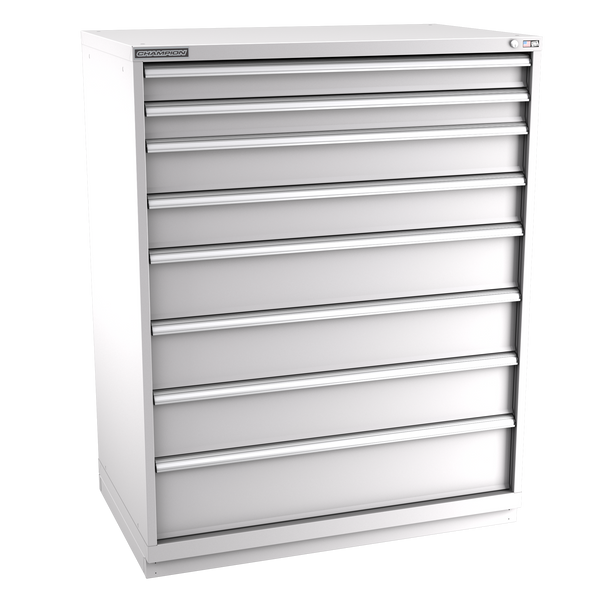 8-Drawer Modular Cabinet EWS0801 | 47"W x 59-1/2"H x 28-1/2"D light grey