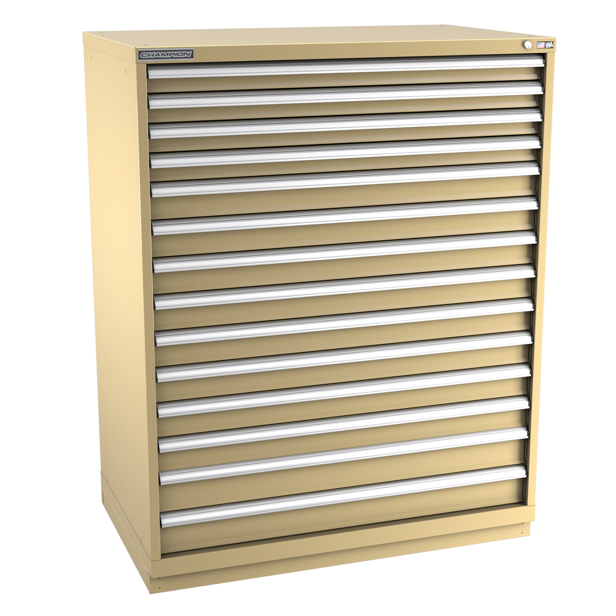 14-Drawer Modular Cabinet EWS1401 | 47"W x 59-1/2"H x 28-1/2"D beige