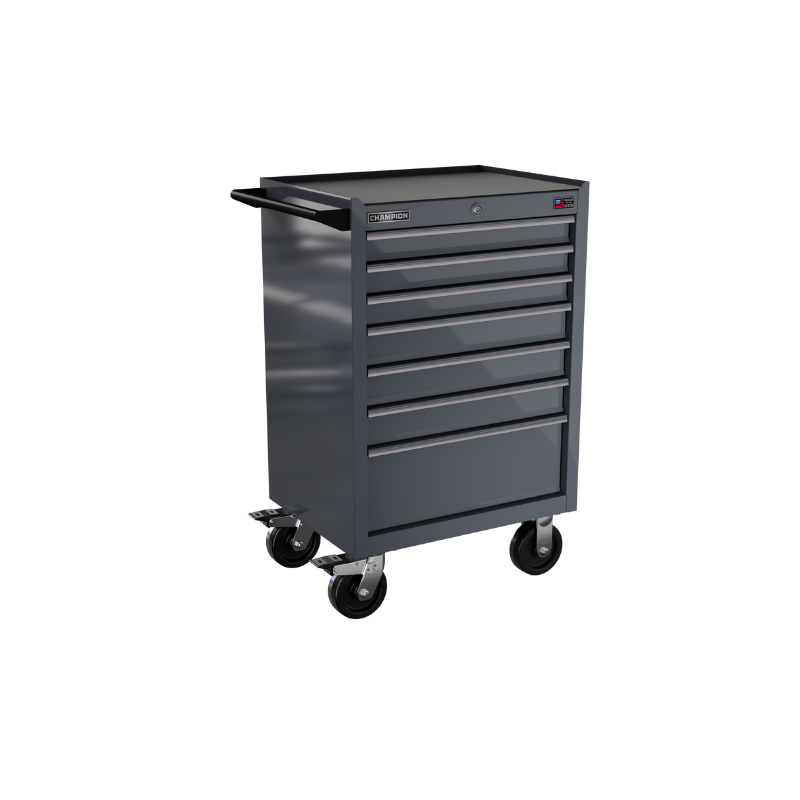 7-drawer 27" FMPRO Roll Cab | 27"W x 43"H x 20"D