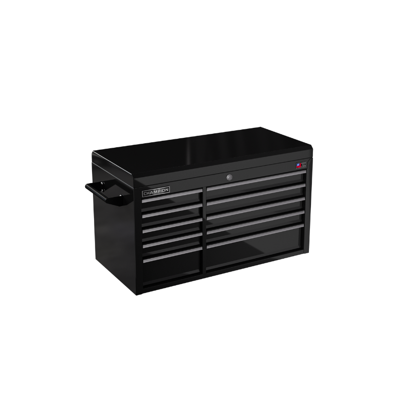 10-drawer 41" FMPRO Top Chest | 41"W x 23"H x 20"D gloss black