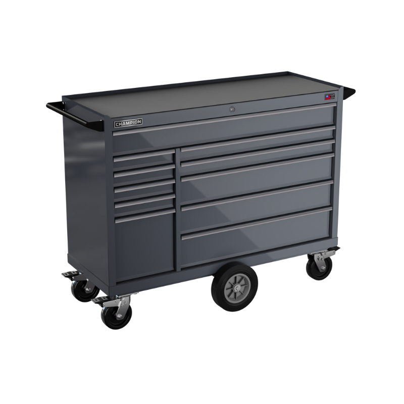 11-drawer 54" FMPRO Maintenance Cart | 54"W x 45"H x 20"D