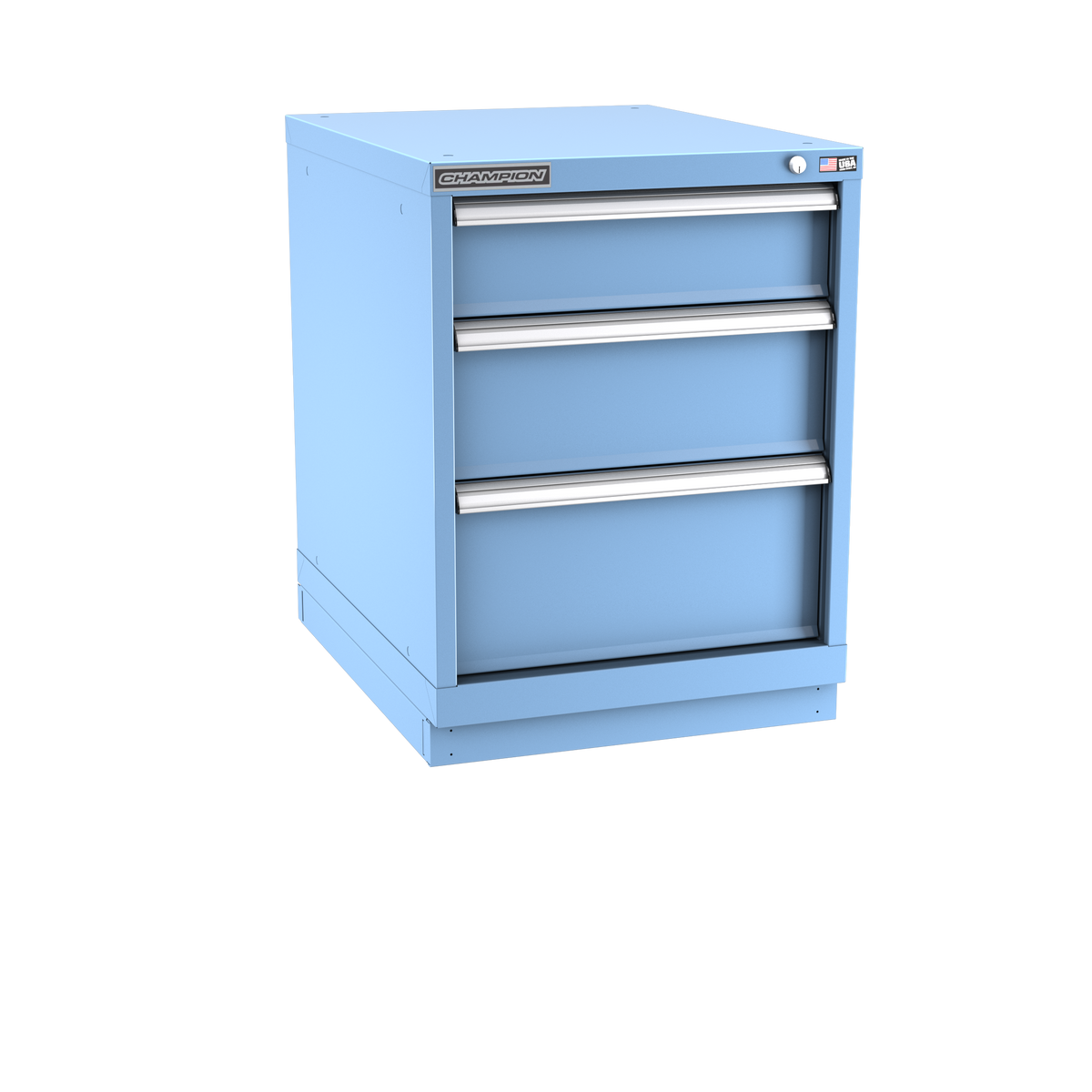 3-Drawer Modular Cabinet NW0301 | 22-3/16"W x 29-7/8"H x 28-1/2"D light blue