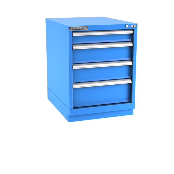 4-Drawer Modular Cabinet NW0401 | 22-3/16"W x 29-7/8"H x 28-1/2"D bright blue