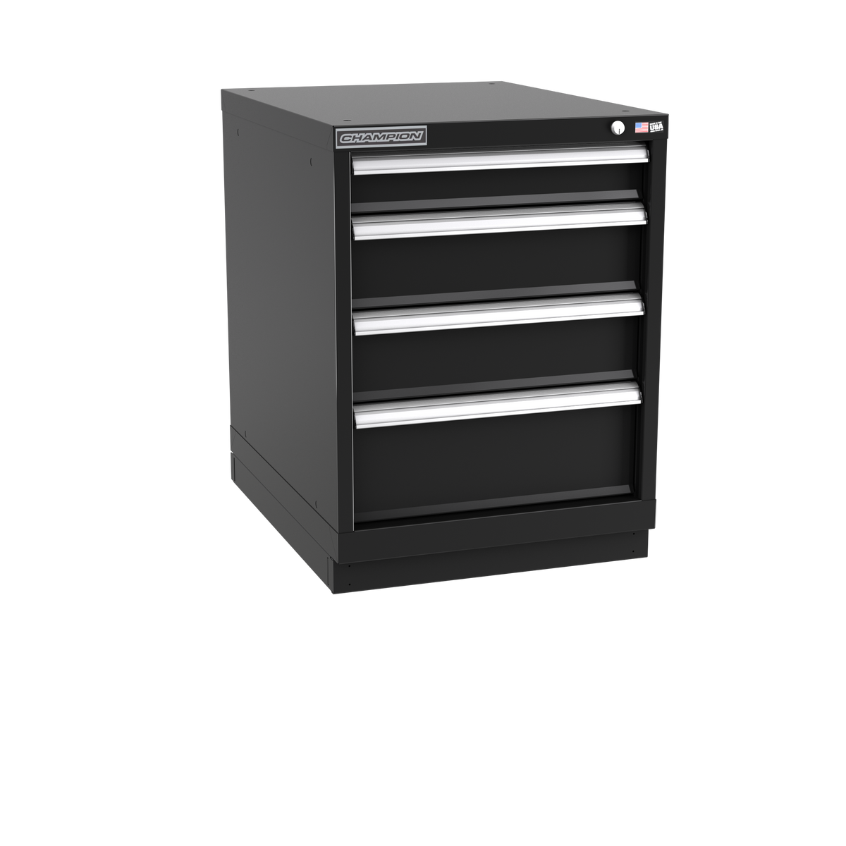 4-Drawer Modular Cabinet NW0401 | 22-3/16"W x 29-7/8"H x 28-1/2"D black