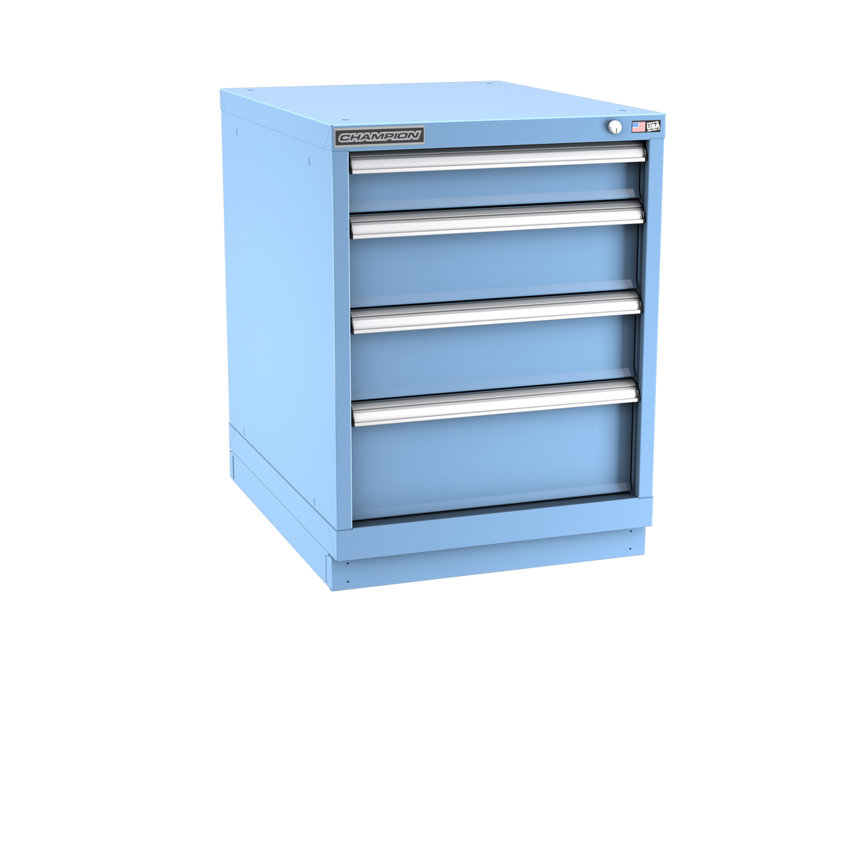 4-Drawer Modular Cabinet NW0401 | 22-3/16"W x 29-7/8"H x 28-1/2"D light blue