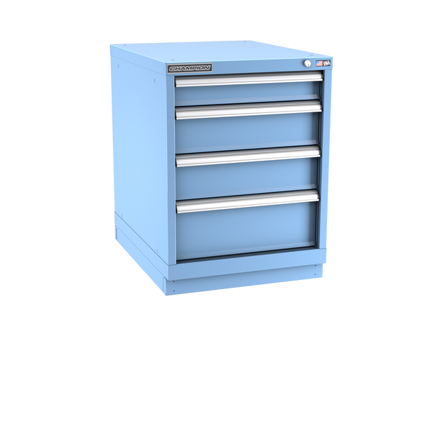 4-Drawer Modular Cabinet NW0401 | 22-3/16"W x 29-7/8"H x 28-1/2"D light blue