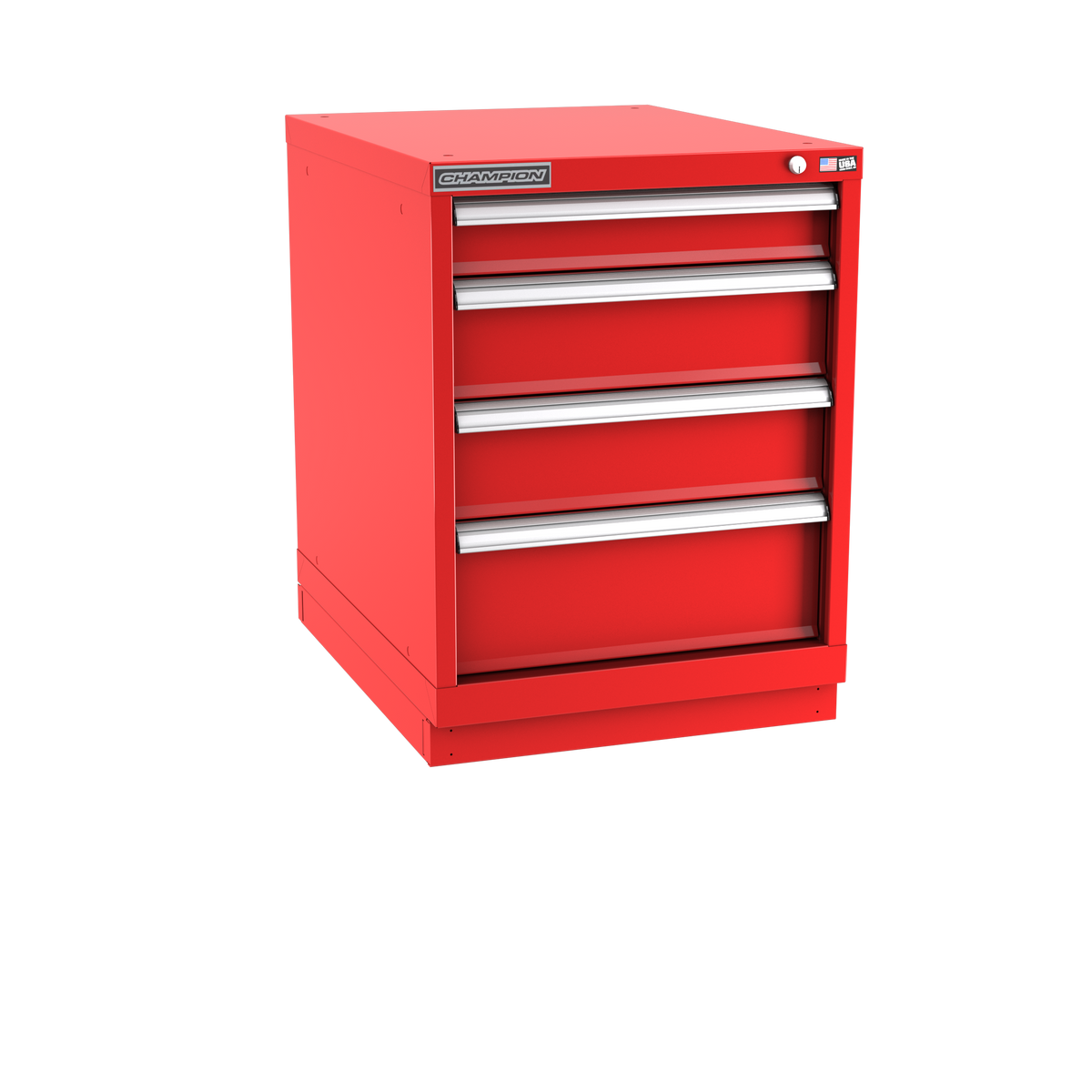 4-Drawer Modular Cabinet NW0401 | 22-3/16"W x 29-7/8"H x 28-1/2"D red