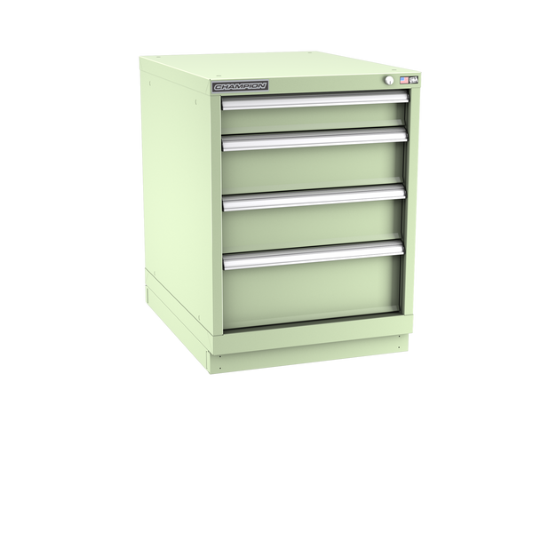 4-Drawer Modular Cabinet NW0401 | 22-3/16"W x 29-7/8"H x 28-1/2"D seafoam green