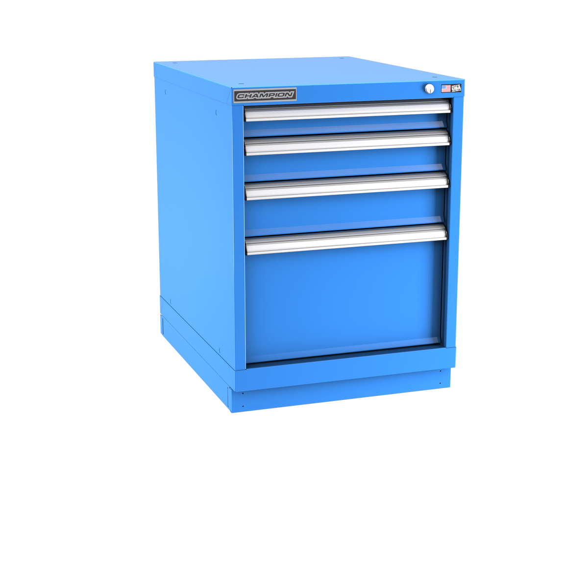 4-Drawer Modular Cabinet NW0402 | 22-3/16"W x 29-7/8"H x 28-1/2"D bright blue