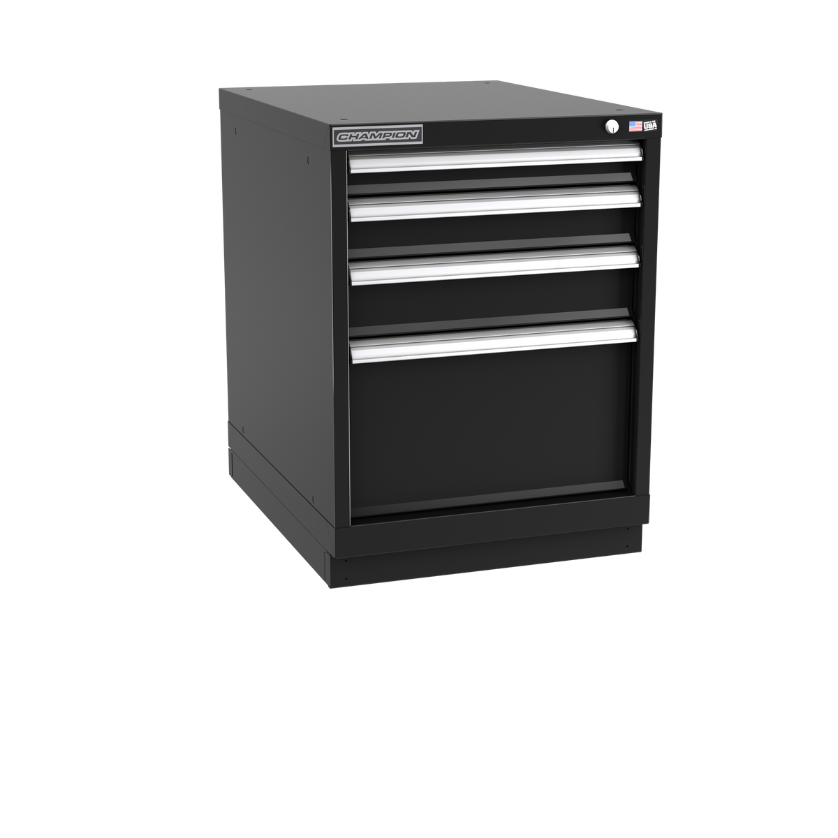 4-Drawer Modular Cabinet NW0402 | 22-3/16"W x 29-7/8"H x 28-1/2"D black